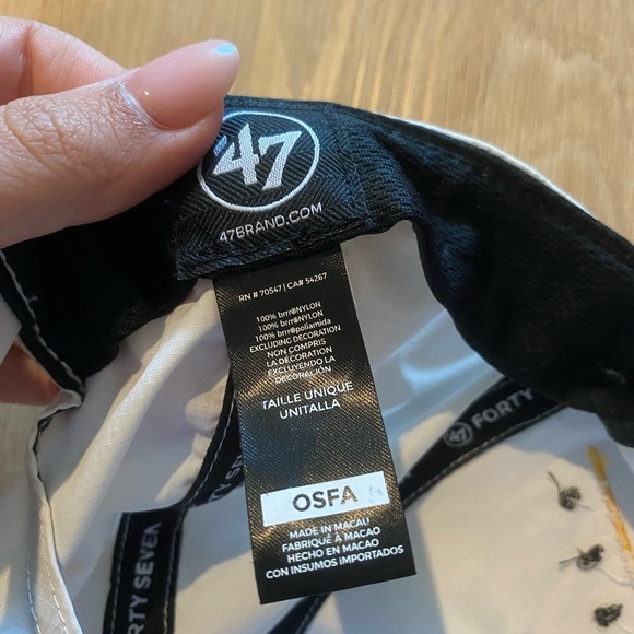 Pittsburgh Pirates MLB 47’ White Adjustable Baseball Cap OS - Picture 4 of 5